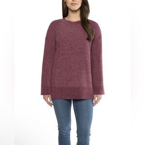 NWT Matty M Women's Burgundy Crew Neck Sweater Size L